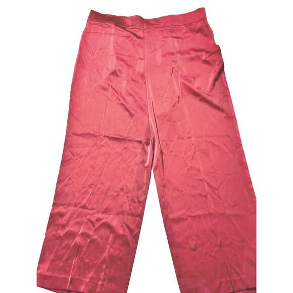 Anne Klein Size 2XL Business Casual Womens Red Pants Plus Elastic Waistband - Picture 4 of 12